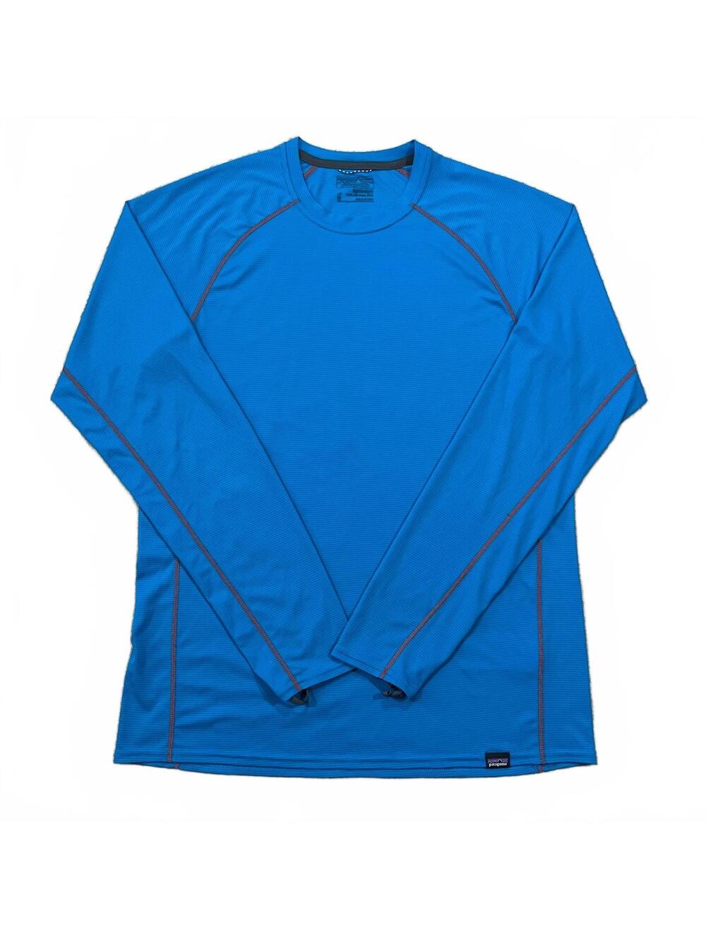 Patagonia Mens Capilene Lightweight Crew Long Sleeve Shirt Blue Size Medium